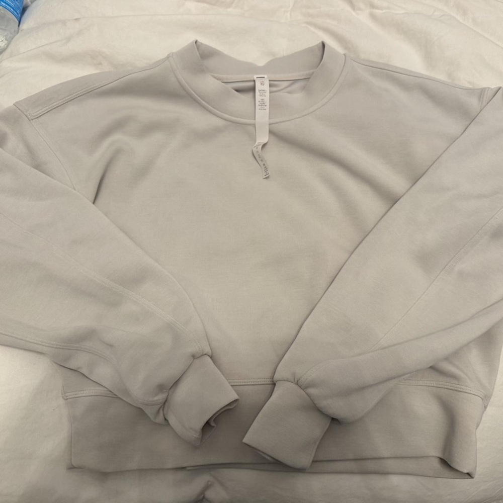 lululemon athletica Light Gray Crewneck Sweatshirt